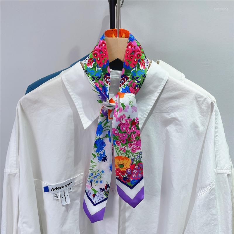 Scarves Luxury Print Skinny Silk Ribbon Scarfs Women Floral Soft Satin Neckerchief Female Hairband Foulard Neck Bag Ties Gift
Scarves Luxury Print Skinny Silk Ribbon Scarfs Women Floral Soft Satin Neckerchief Female Hairband Foulard Neck Bag Ties Gift