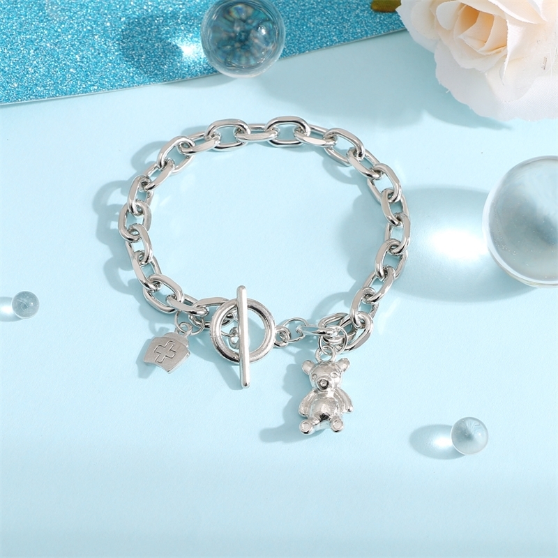 Charm Bracelets FNIO Bohemian for Women Fashion Multilayer Beaded Chain Set Bracelet Bangles Jewelry Punk 230424