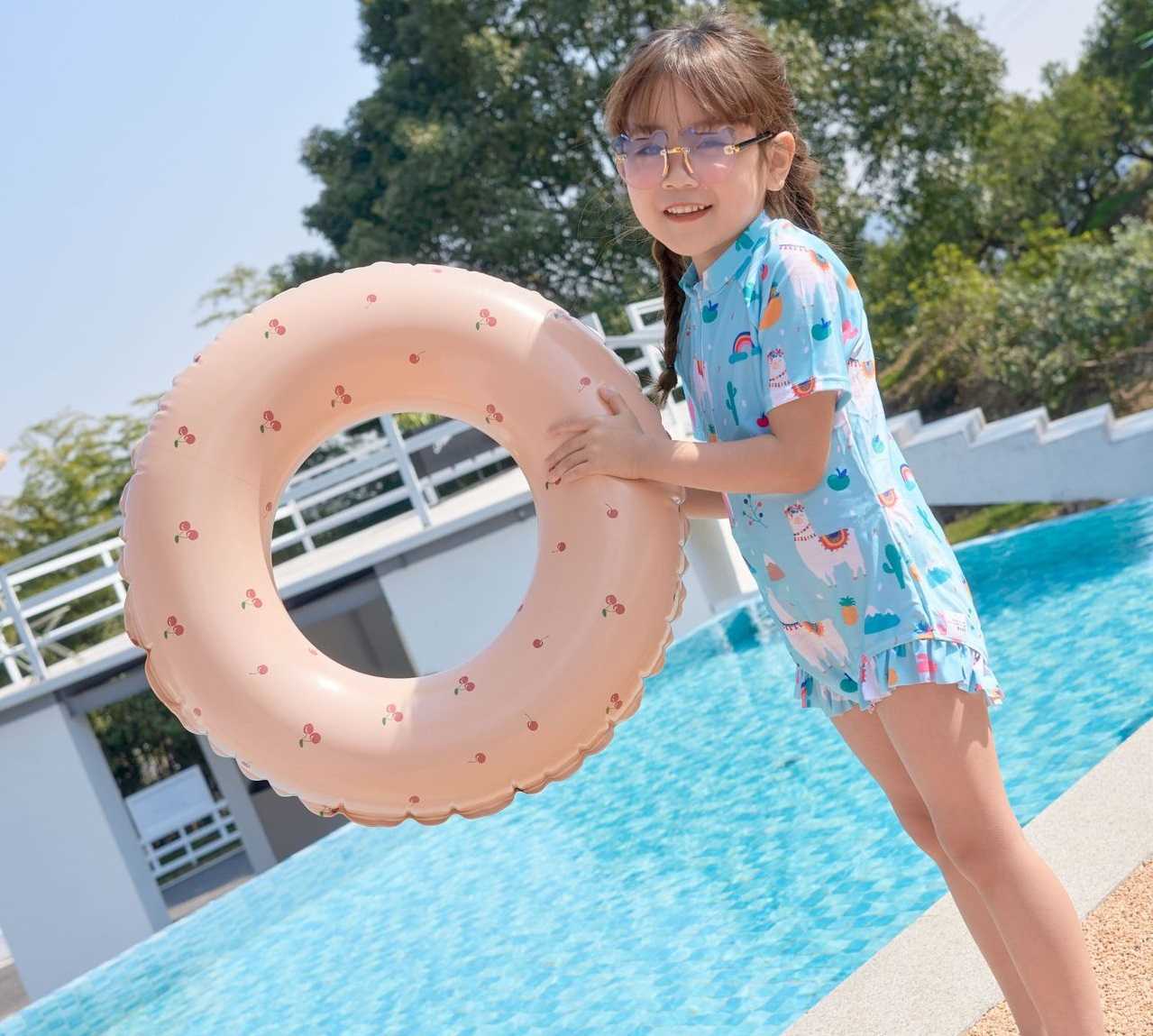 Life Vest Buoy Vintage Striped Adult Kids Swimming Circle Pool Floats Inflatable Swimming Ring Rubber Ring for Pool Party Toys Photo Props J230424