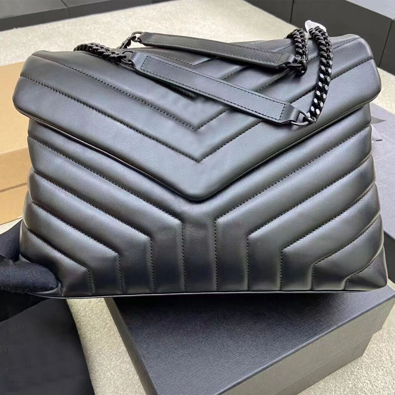 High Quality designer Bag Fashion Luxury bags Real Leather Messenger Bags Chain Single shoulder crossbody Classic flap Women purse Ladies hot sale crossbody MM Size
