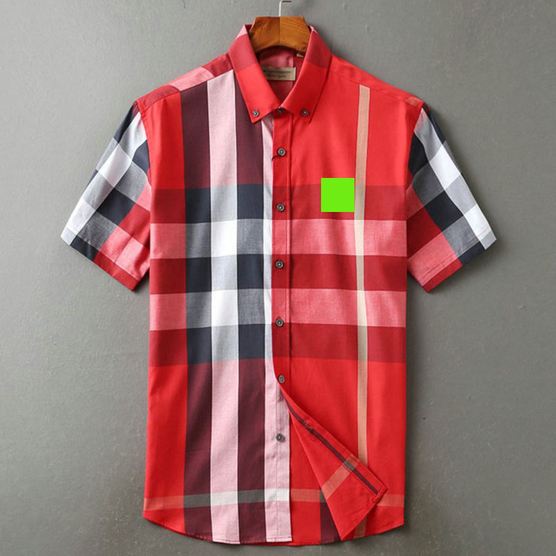 Luxury Designer Mens Casual Shirt burbrery Polo Collar Short Sleeve High Street Plaid Print Shirt Camisas De Hombre Classic Bur High Quality Cotton Casual Shirt
Luxury Designer Mens Casual Shirt burbrery Polo Collar Short Sleeve High Street Plaid Print Shirt Camisas De Hombre Classic Bur High Quality Cotton Casual Shirt