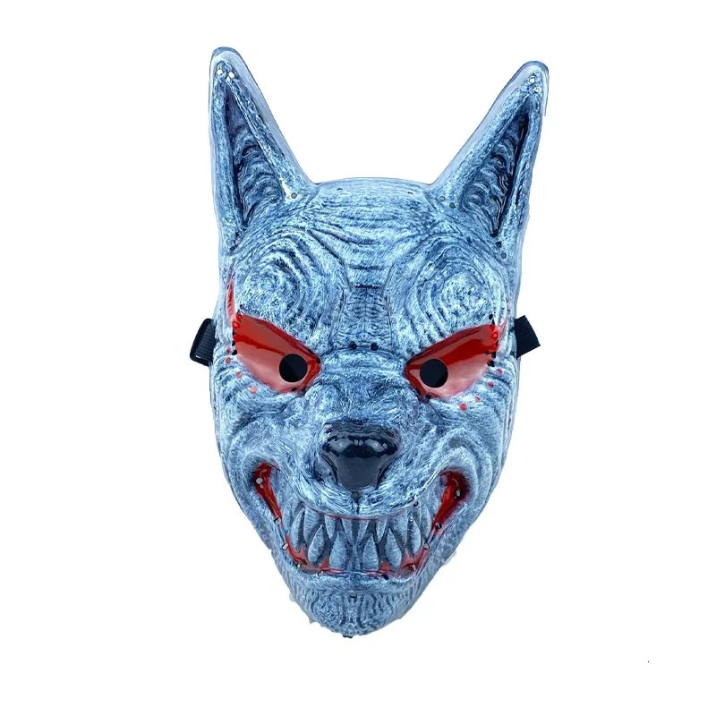 Other Festive Party Supplies wolf mask cosplay halloween ghostface masks full face led fun scream ghost oni demon slayer horror maskking for parties M