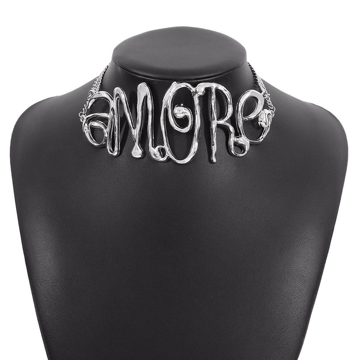 Strands Strings ZA Exaggerated Letter Woman Hip Hop Choker Necklace Party Jewelry 230424