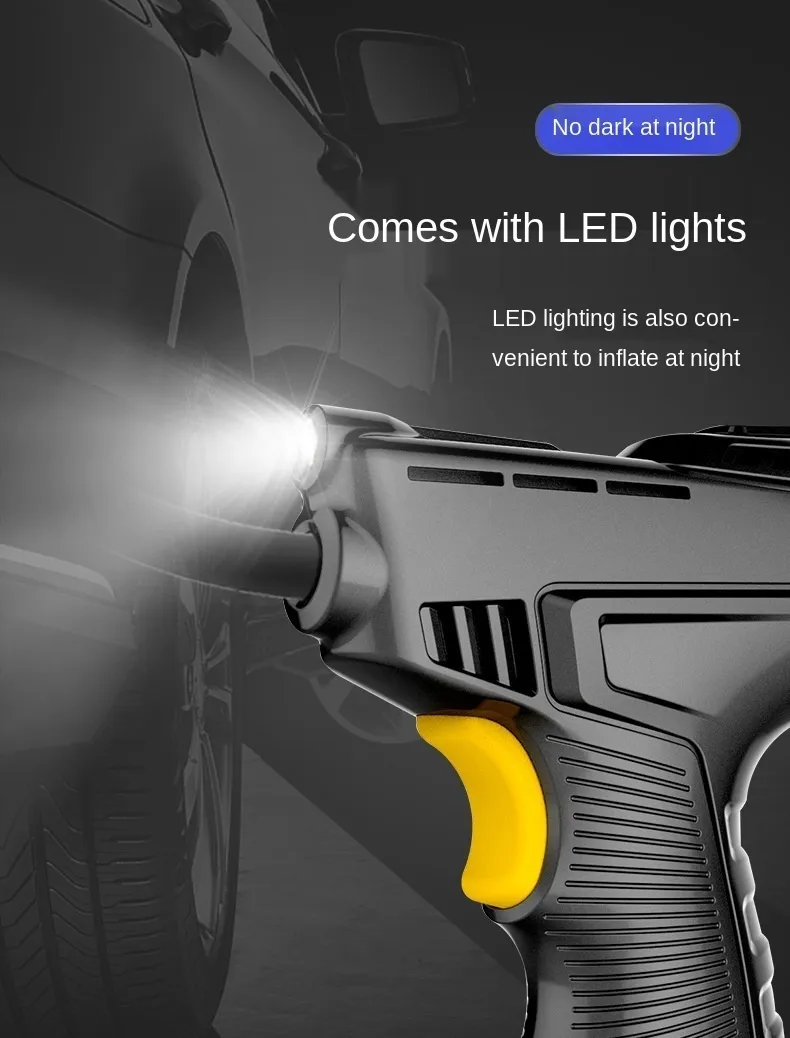 120W Compressor Wireless Wired pointer Iatable Portable Air Pump Digital Car Automatic Tire Iator Equipment Rechargeable