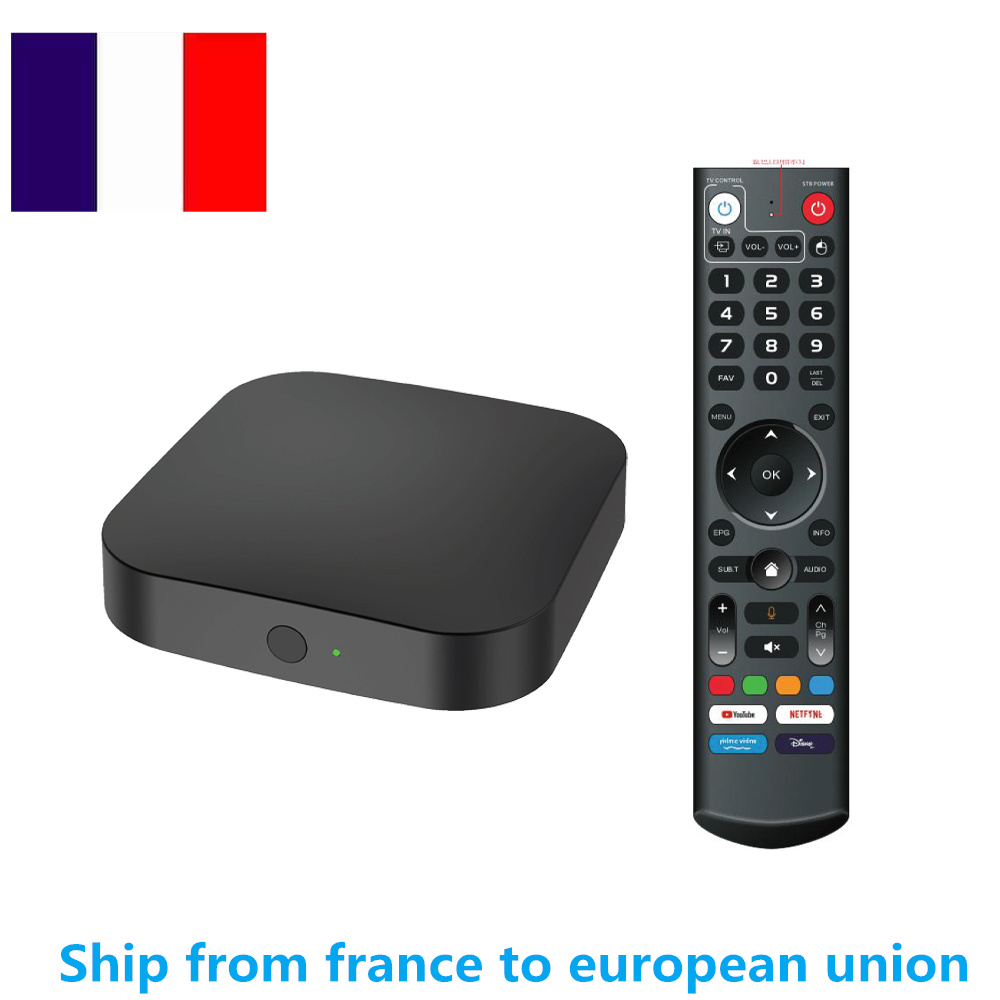 Ship From France Q8 Amlogic S905Y4 TV Box Andorid 11.0 4GB 32GB Voice 4K Video 2.4G 5G WiFi BT5.0 Set Top box