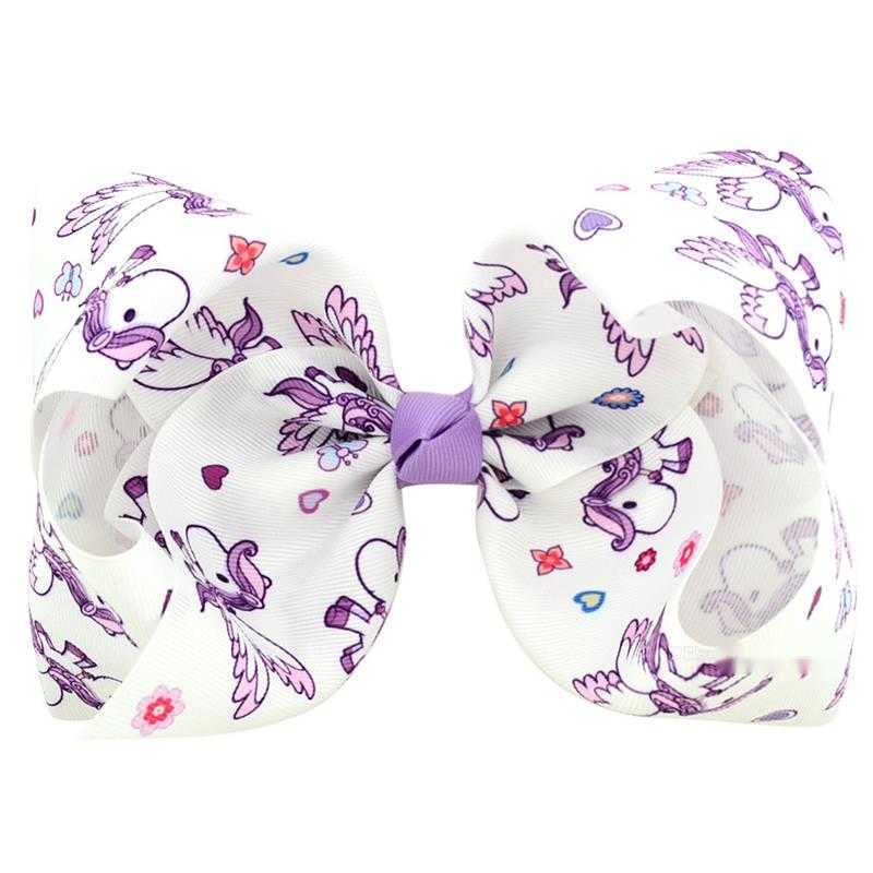 hairpin Baby 8Inches Girls Cute colorful Bows Kids hair Clips Children ribbon Bubble Bow Accessory Animal Stripe Hairpins KFJ194558