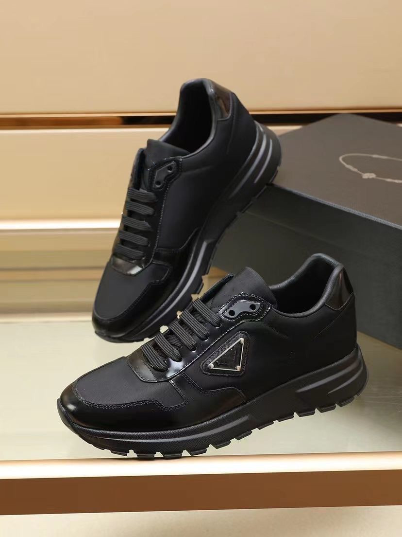 Luxury Men's B22 Shoes Top Design Prax 01 Sneakers Re-Nylon Brushed Leather Nylon Mesh Brand Man Skateboard Walking Runner Casual Outdoor Sports b22 Hiking Shoe EU38-46