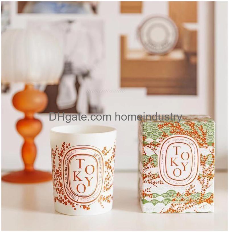 Candles Scented Fragrance Per Dip Colllection Bougie Pare Home Decoration Collection City Exclusive Edition Drop Delivery Ot13J w250411