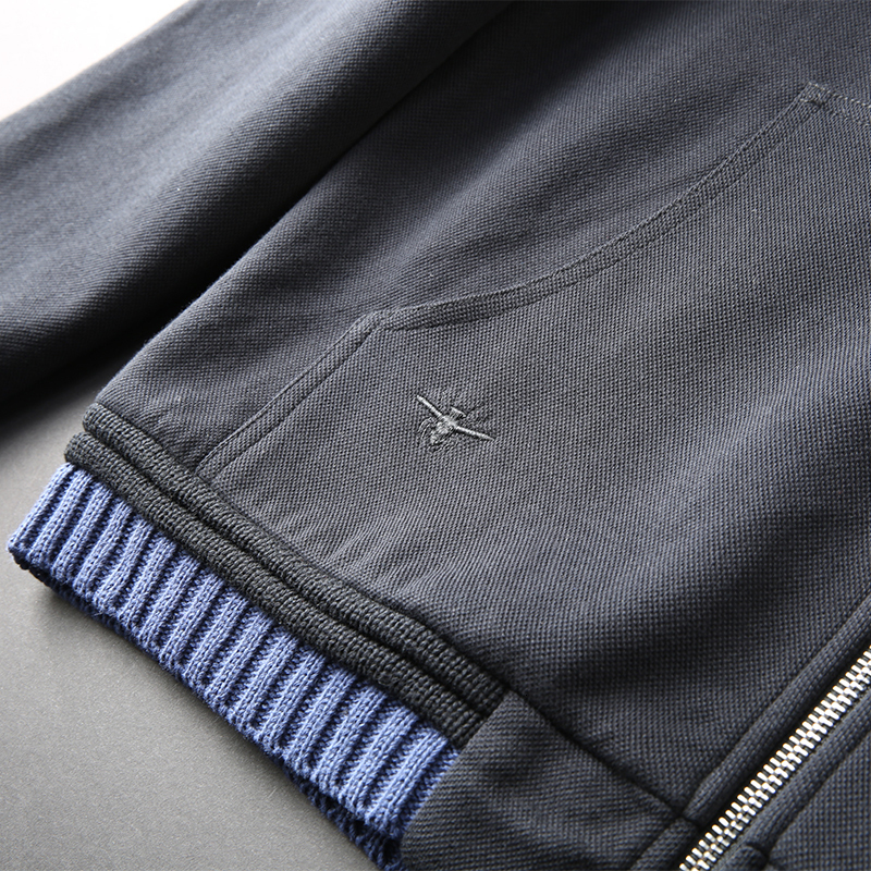 Men's Tracksuits JSBD heavy quality goods spider embroidery knitting contrast color autumn winter thick men's hooded casual sports suit 2304