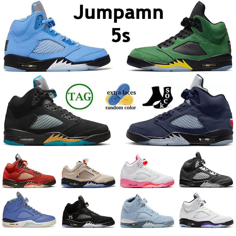 Mode Aqua jmpman 5 5s Chaussures de basket Aqua Georgetown Midnight Navy Alternate Grape Red Suede Paris Michigan What The Fire Red baskets de sp