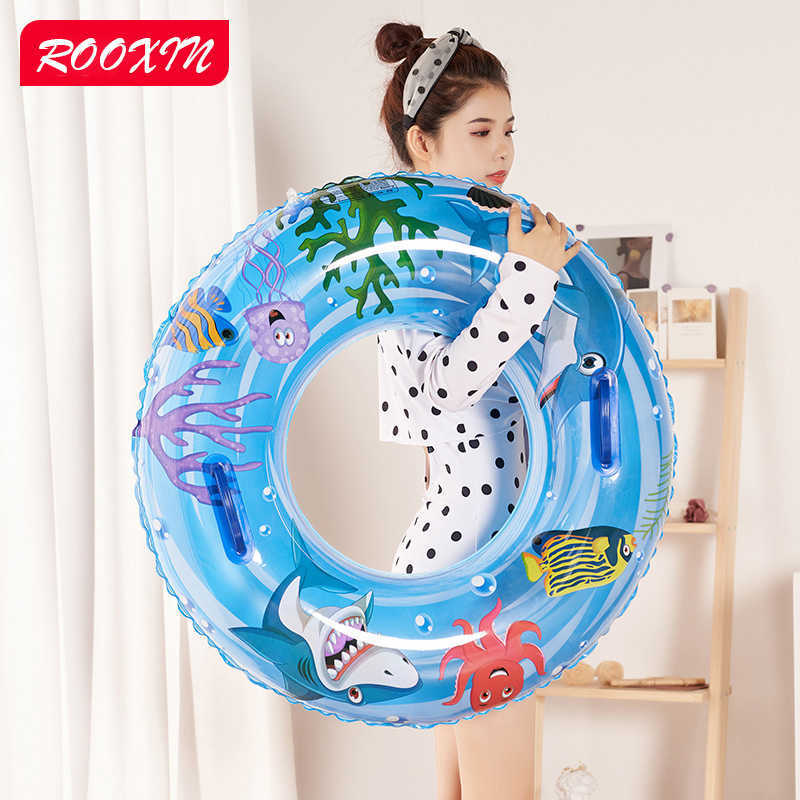 Life Vest Buoy ROOXIN Inflatable For Swimming Ring Thickened Swim Ring Tube For Kids Adult Float Swimming Circle Pool Sand Water Park Equipment J23042