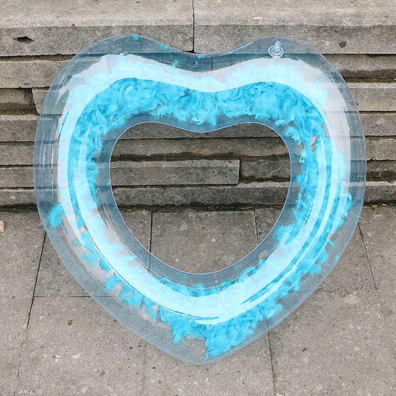 Life Vest Buoy ROOXIN Swim Ring Tube Inflatable Toy Love Feather Swimming Ring For Kids Adult Float Swimming Circle Pool Water Park Equipment J230424