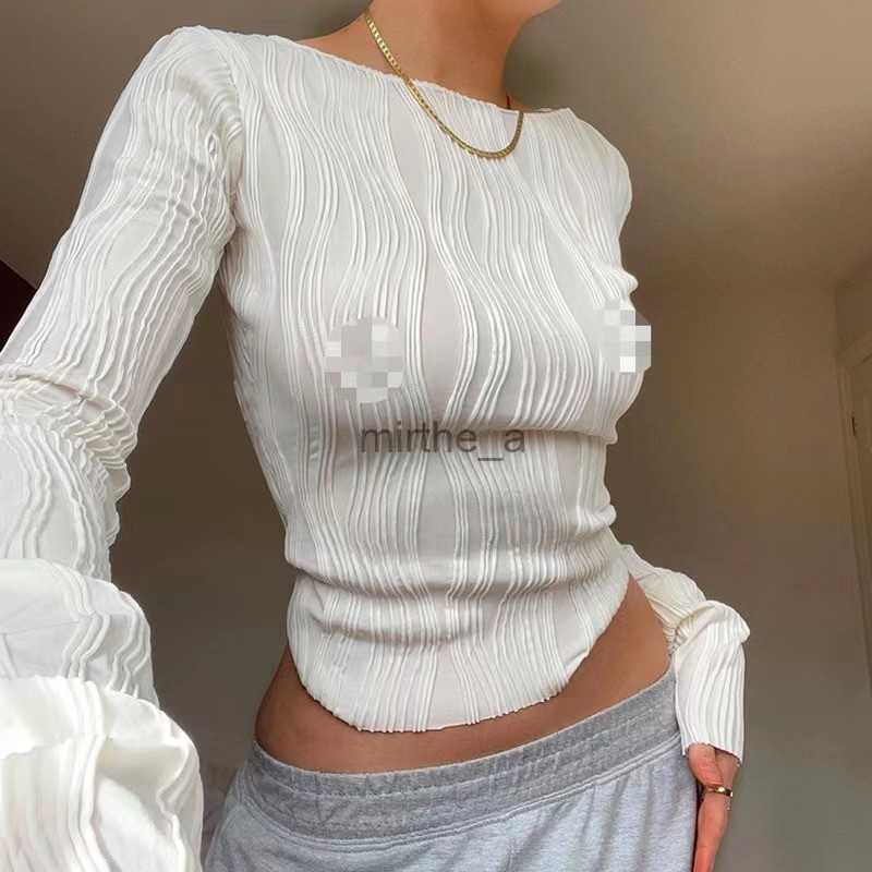T-shirts Women's T-shirt Women Long Sleeve Crop Top Y2k Clothes 2023 Autumn Casual Ruched White Skinny Black Basic Tee Corset Pulovers t ShirtZBKC
T-shirts Women's T-shirt Women Long Sleeve Crop Top Y2k Clothes 2023 Autumn Casual Ruched White Skinny Black Basic Tee Corset Pulovers t ShirtZBKC