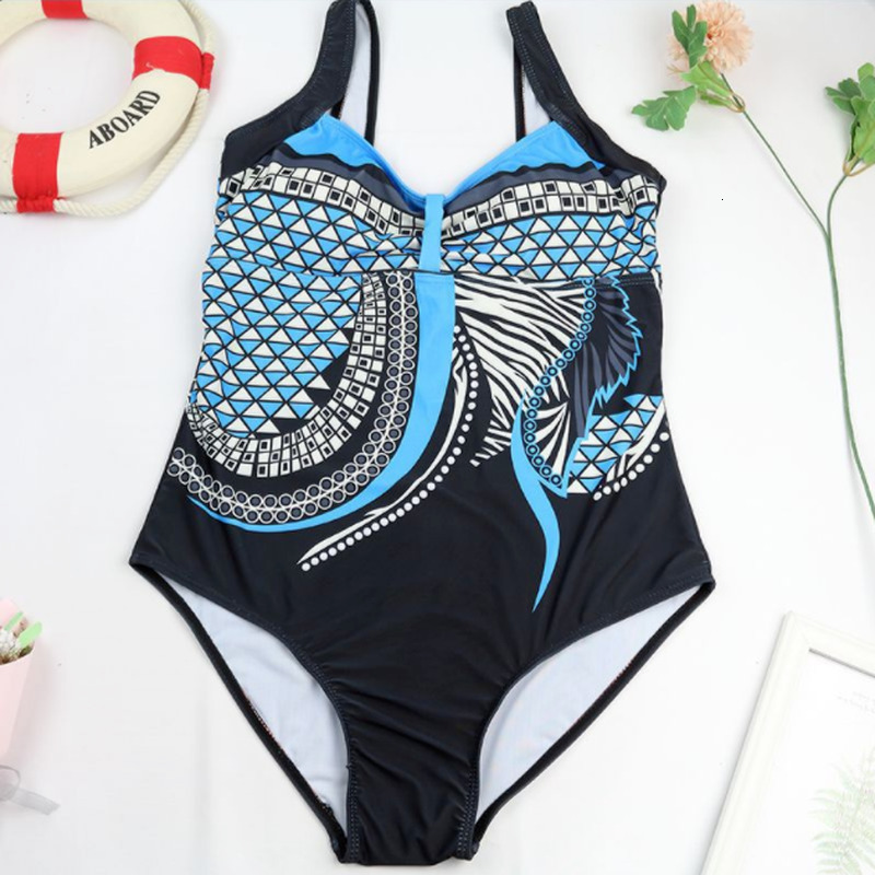 Women's Swimwear Fashion Swimsuit Women Beach Wear Swimwear With Pad Wire Free Print Bathing Suits Swimming Suit For Women Bodysuit 230425