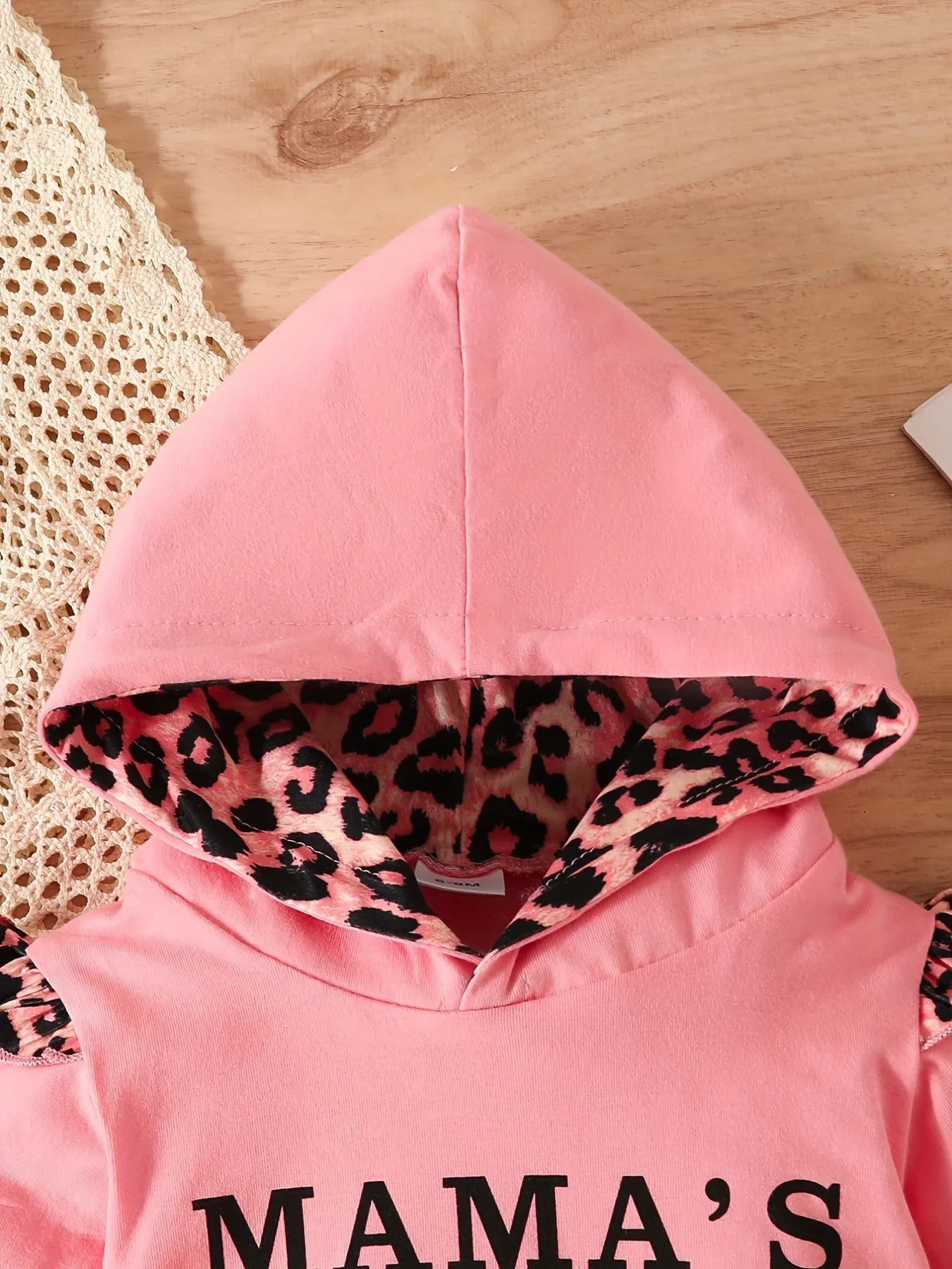 Family Matching Outfits 3 months to years old baby girls casual leopard print fashion clothing letter hoodie pant suit autumn and winter 231124