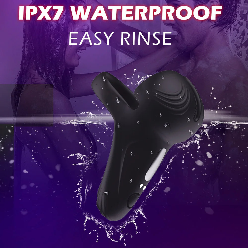 Cockrings Wireless Remote Control 3 in 1 Vibrating Cock Penis Ring Testicle Massager Perineum Scrotum Stimulator Sex Toys for Men Cockring 231124 - view 6