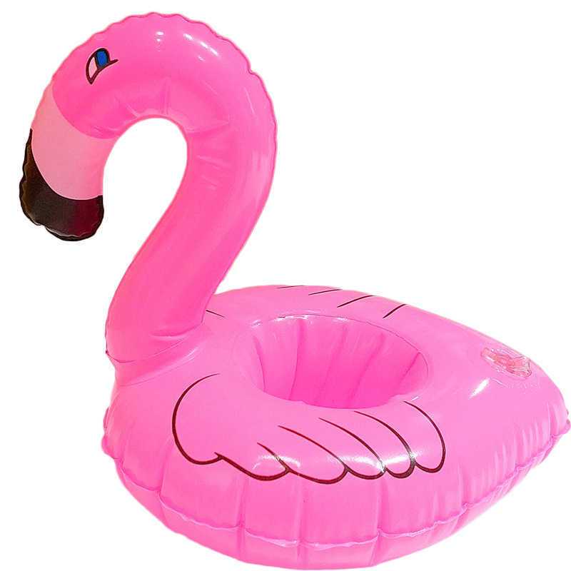 Life Vest Buoy Inflatable Cup Holder Unicorn Flamingo Drink Holder Swimming Pool Float Bathing Pool Toy Party Decoration Bar Coasters J230424