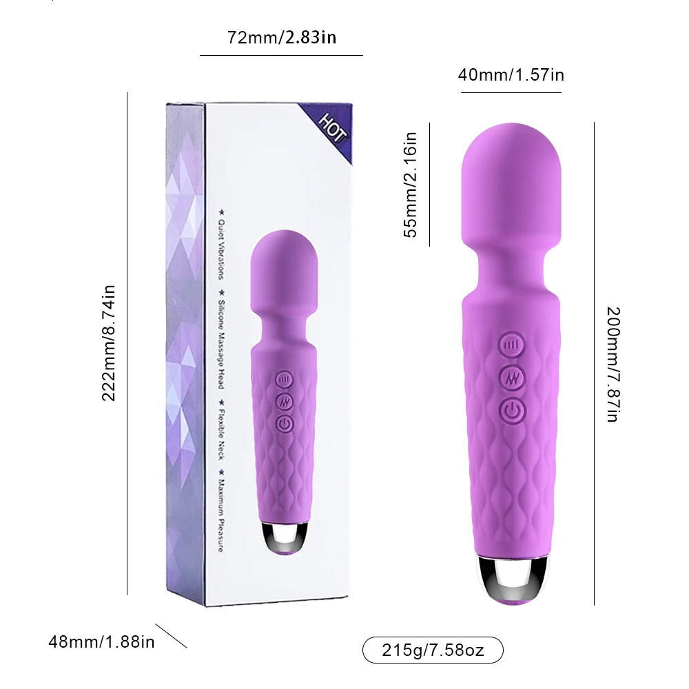 Vibrators Powerful Clitoris Stimulation Adult Personal Silicone Sex Toy Magic Av Wand Massager Dildo Masturbator Vibrator for Women Female 231124
