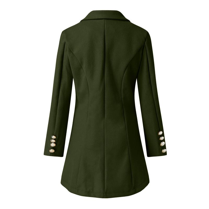 Two Piece Dress Winter Coats For Tween Girls Woman Artificial Wool Elegant Blend Coat Slim Female Long Outerwear JacketTwo