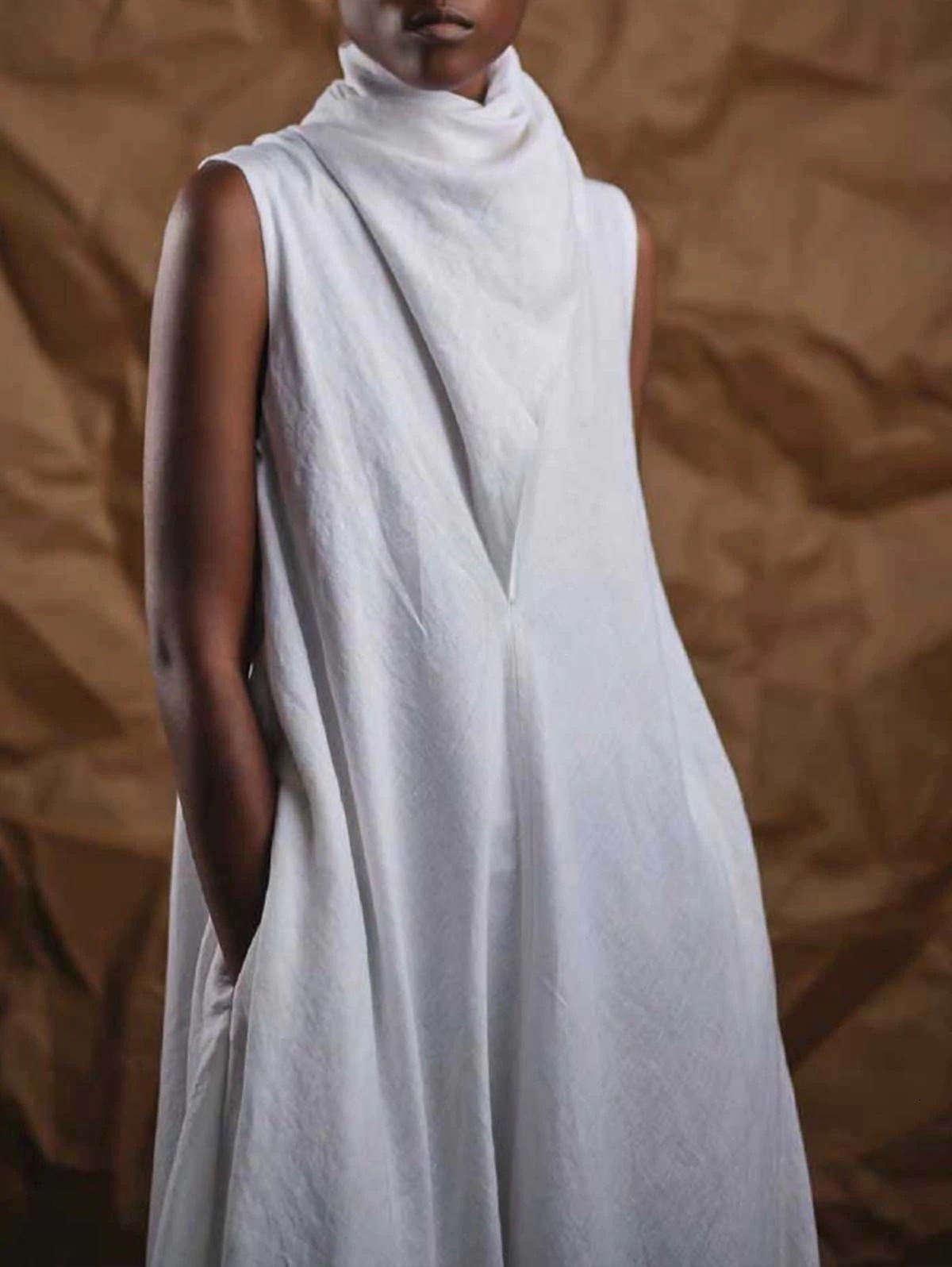 Casual Dresses Summer Casual Loose Woman Dress Sleeveless Female Vestido European Style Oversized Woman Dresses 230425