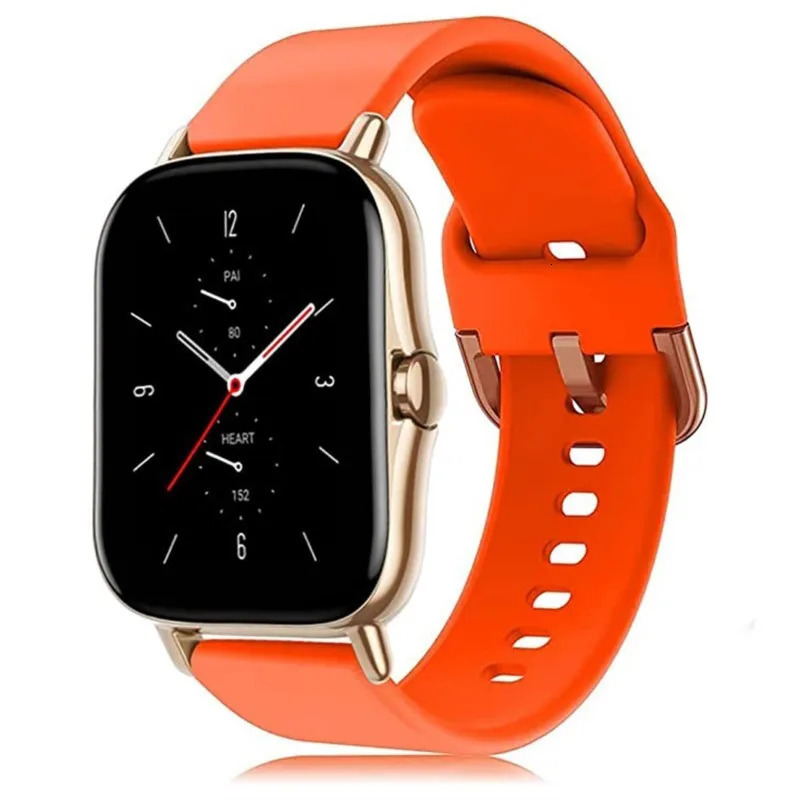 Watch Bands 20mm22mm band For Amazfit GTS22e34 GTS2 MiniGTR 43Pro47mmGTR22estratos 23 Silicone Bracelet bip strap 231124