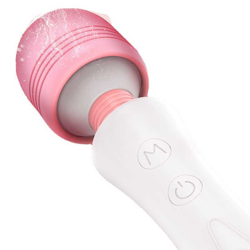 Female Masturbation Device Vibration Massage Av Stick Couple Assistant Prop Double Shock Egg Jump Adult Fun Travel Toy Variable Frequency