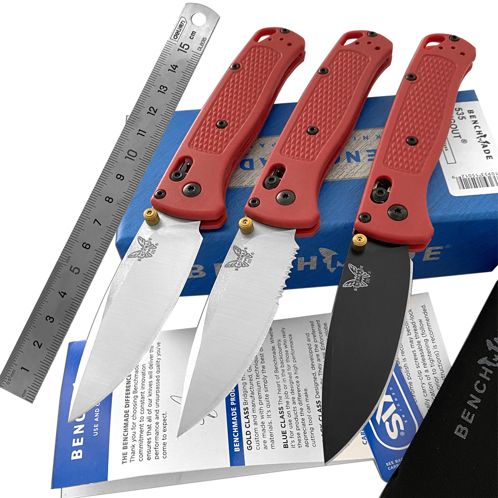 BENCHMADE BM 535 Bugout Folding Knife 3.24 "S30V Satin Plain Blade Polymer Handle Hunting Camping BM940 BM781 BM42 A07 KNIVES a02
BENCHMADE BM 535 Bugout Folding Knife 3.24 "S30V Satin Plain Blade Polymer Handle Hunting Camping BM940 BM781 BM42 A07 KNIVES a02