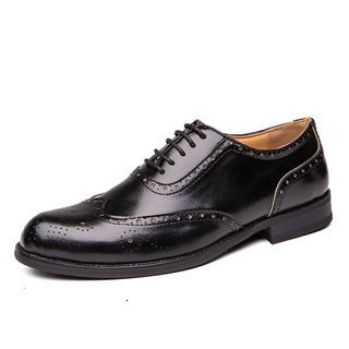 Men PU Leather Fashion Shoes Low Heel Fringe Dress Brogue Spring Ankle Boots Vintage Classic Male Casual LP140 211102