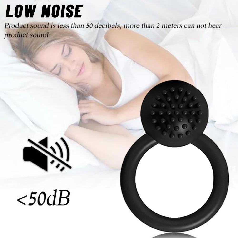 Cockrings 10 Modes USB Rechargeable Silicone Penis Cock Ring Vibrator Erection Strong Stimulating Clitoris for Couples Delay Ejaculation 231124