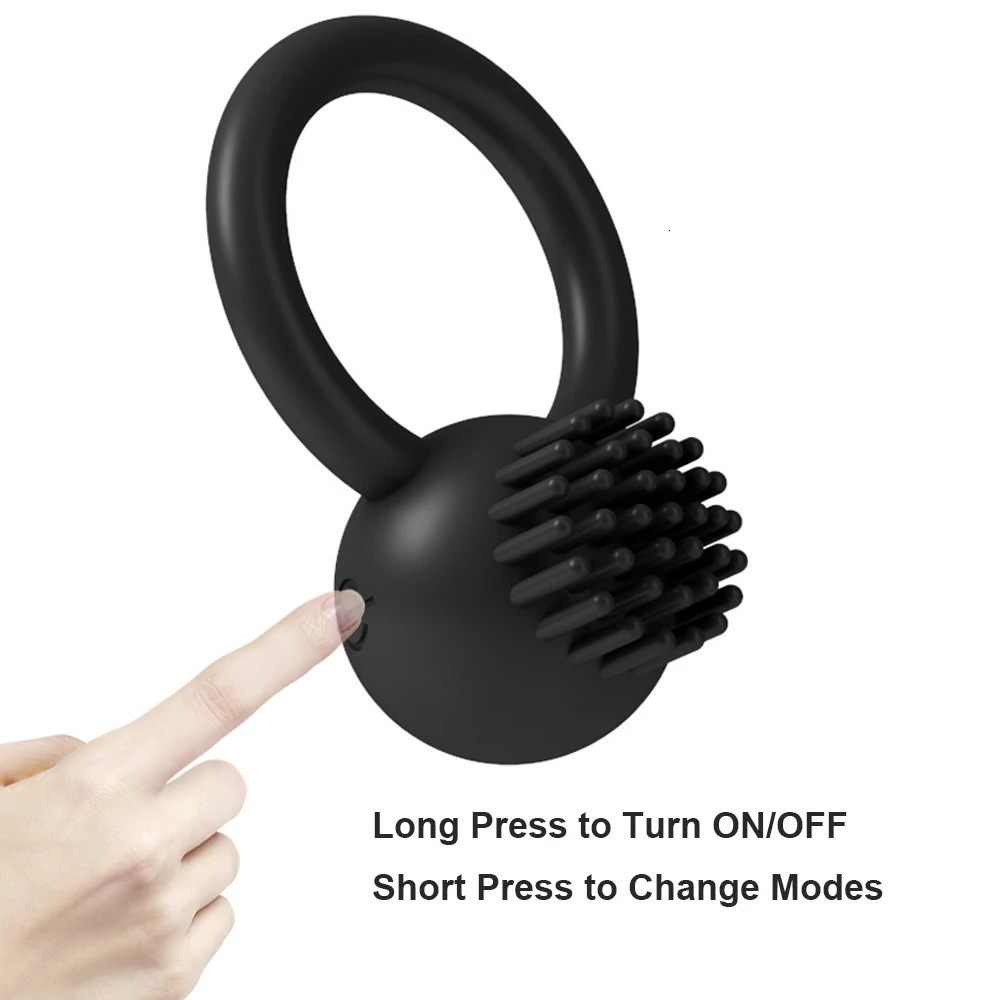 Cockrings 10 Modes USB Rechargeable Silicone Penis Cock Ring Vibrator Erection Strong Stimulating Clitoris for Couples Delay Ejaculation 231124