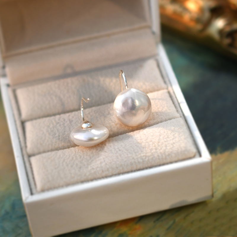 Dangle Chandelier ASHIQI Real 925 Sterling Silver Natural Freshwater Pearl Earrings Fashion Jewelry for Women Gifts 230425