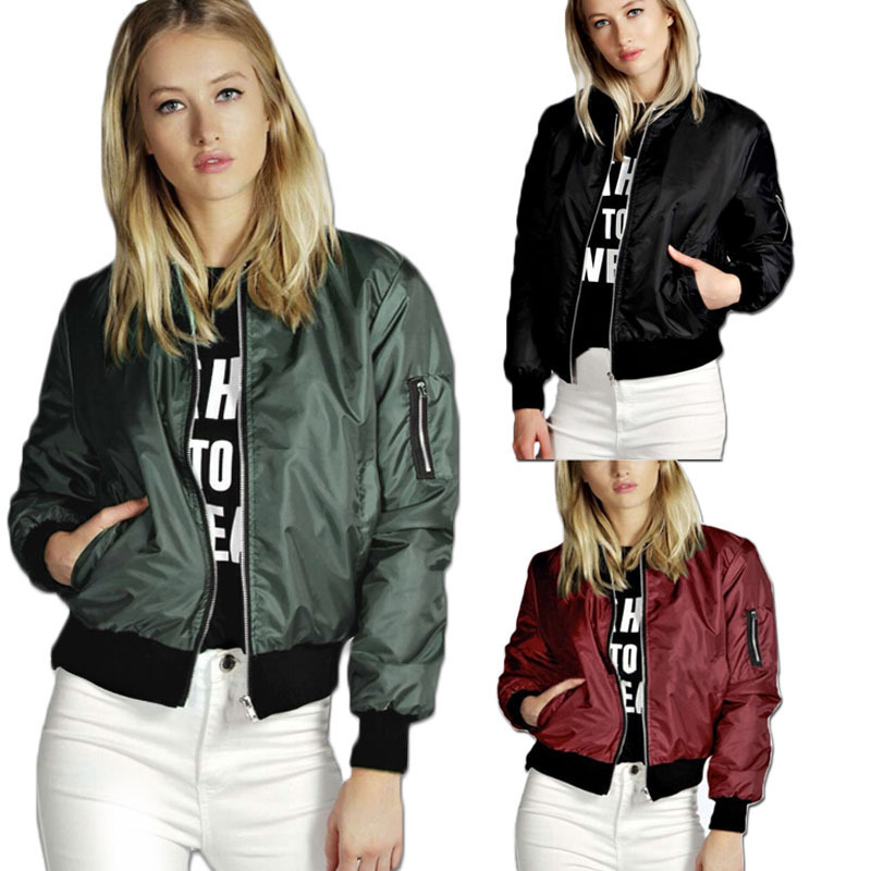 Women's Jackets Spring Autumn Women Thin Jackets Tops MA1 Basic Bomber Jacket Long Sleeve Coat Casual Stand Collar Slim Fit Outerwear 230426
