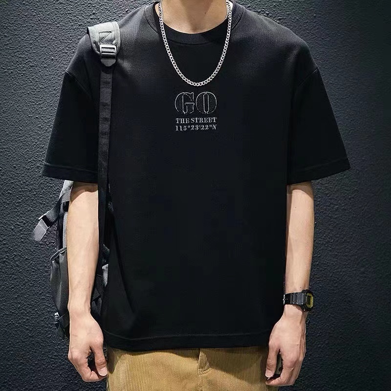 Men's T-Shirts American Classic Men'S T-Shirt Summer Round Neck Short Sleeve Casual T-Shirts 70% Cotton Male T Shirt Loose Plus Size 230426