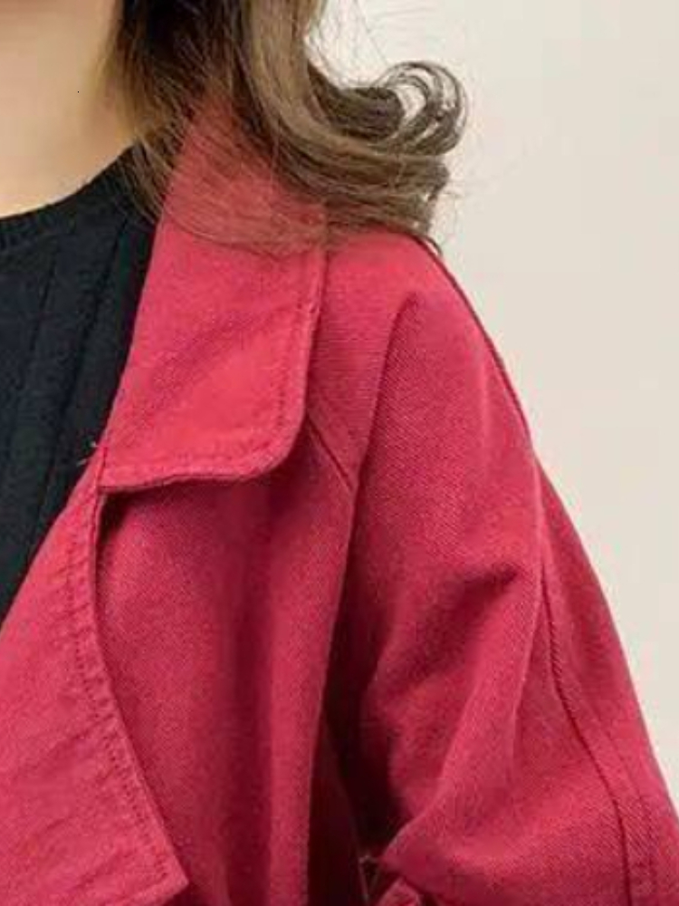 Women's Jackets Denim Jacket Women Spring Autumn Suit Collar Lapel Long Sleeve Top Korean Loose Casual Vintage Short Office Lady Clothes 230426
