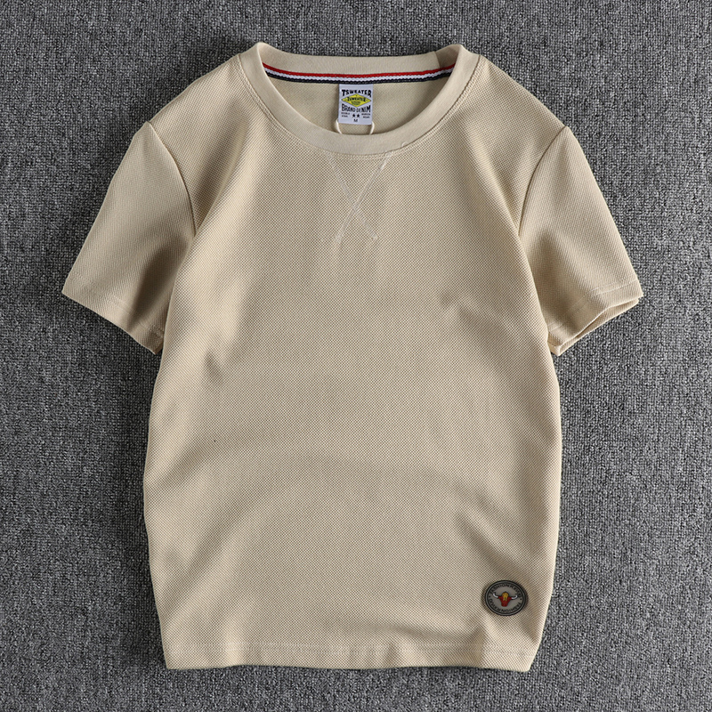 Men's T-Shirts arrival Short sleeve men's T-shirt simple daily youth half sleeve top shirt 55 230426