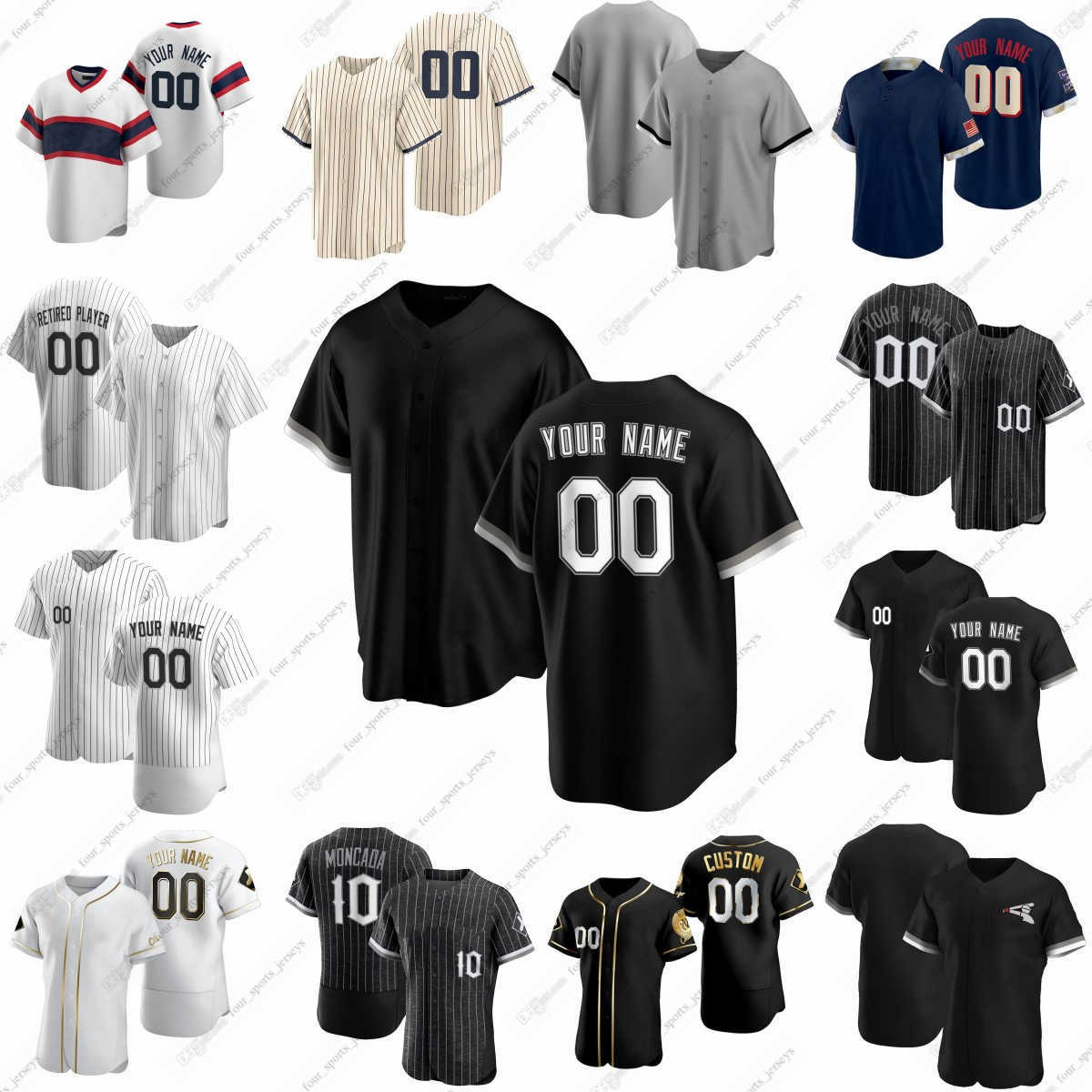 2023 Custom White Sox Baseball Jerseys Middleton Santos Yasmani Grandal Seby Zavala Elvis Andrus Burger Sheets Sosa Vaughn Benintendi Colas Gonzalez Haseley, Men sizes--6xl
2023 Custom White Sox Baseball Jerseys Middleton Santos Yasmani Grandal Seby Zavala Elvis Andrus Burger Sheets Sosa Vaughn Benintendi Colas Gonzalez Haseley, Men sizes--6xl