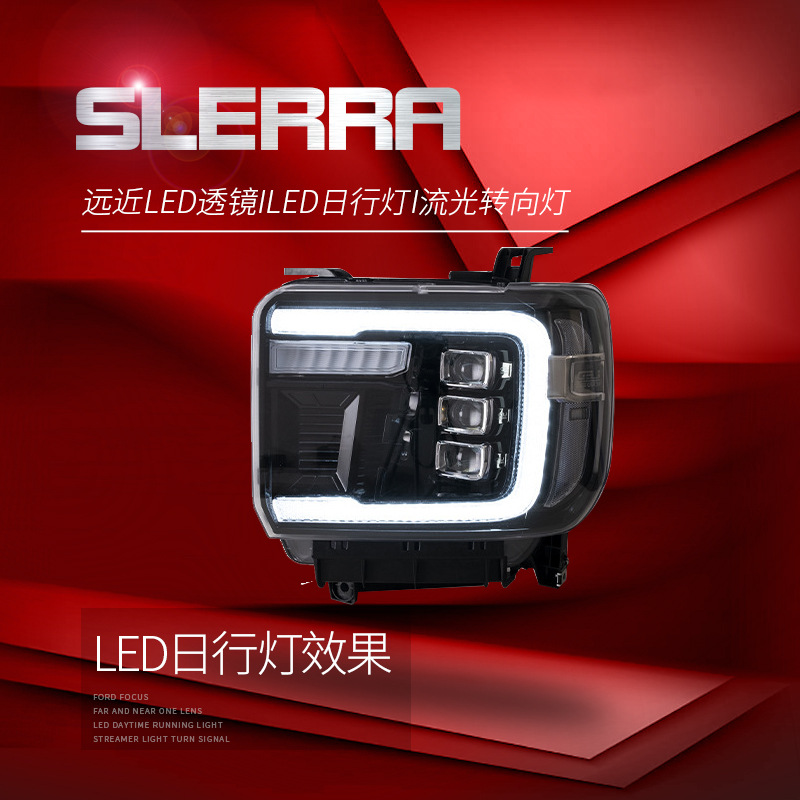 Car Headlights for GMC Sierra1500 20 14-20 18/Sierra 2500HD 3500HD 20 15-20 19 All LED Headlight DRL Signal Headlamp