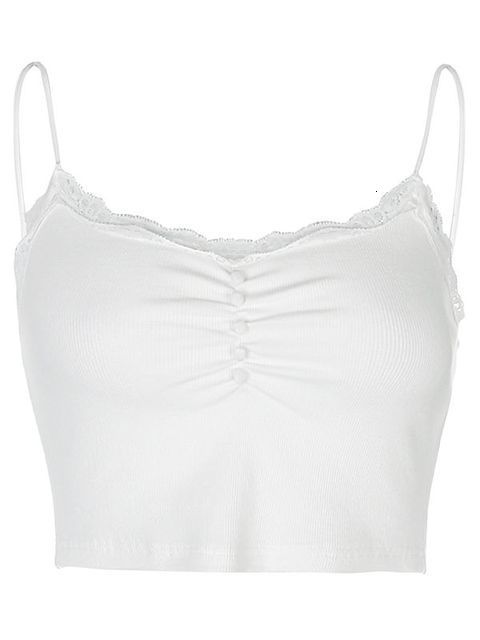 Camisoles Tanks Rapwriter y2k Fairycore Lace Patched Halter Top Vintage Women Backless Camisole Korean Sleeveless Mini Vest Sexy Corset Outfits 230426