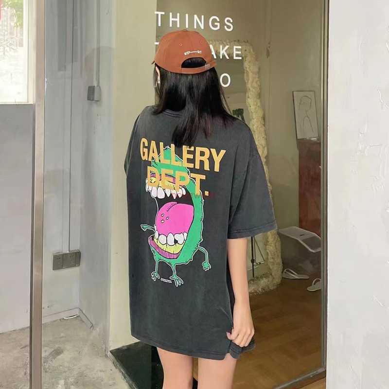 Fashion Designer Clothing Tees Rock Tshirt Galleryes Depts Cartoon Monster Print Washed Old Short Sleeve Vintage High Street T-shirt Men Women Hip hop TShirts Tops, Wash water black
Fashion Designer Clothing Tees Rock Tshirt Galleryes Depts Cartoon Monster Print Washed Old Short Sleeve Vintage High Street T-shirt Men Women Hip hop TShirts Tops, Wash water black