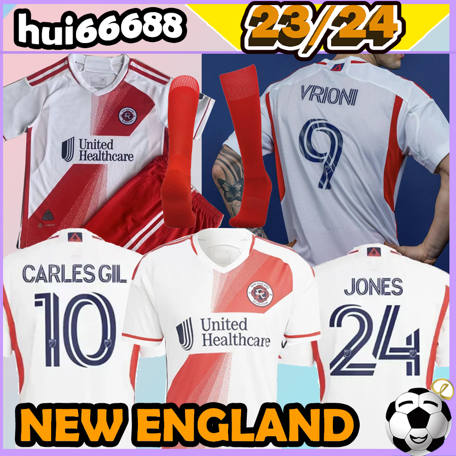 23/24 New EnGlaNds Revolution soccer jerseys MLS JONES Liberty BOU#7 CARLES GIL#10 BORRERO#11 POLSTER#8 VRIONI#9 WOOD#17 Lletget #24 Men Kids kit socks football shirts, 23-24 home
23/24 New EnGlaNds Revolution soccer jerseys MLS JONES Liberty BOU#7 CARLES GIL#10 BORRERO#11 POLSTER#8 VRIONI#9 WOOD#17 Lletget #24 Men Kids kit socks football shirts, 23-24 home