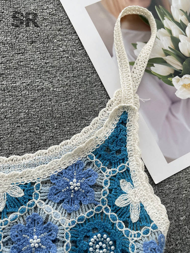 Camisoles Tanks SINGREINY Casual Knit Crop Tops Summer Women Strap Backless Hollow Out Retro Court French Ladies Fashion Slim Camisole 230426