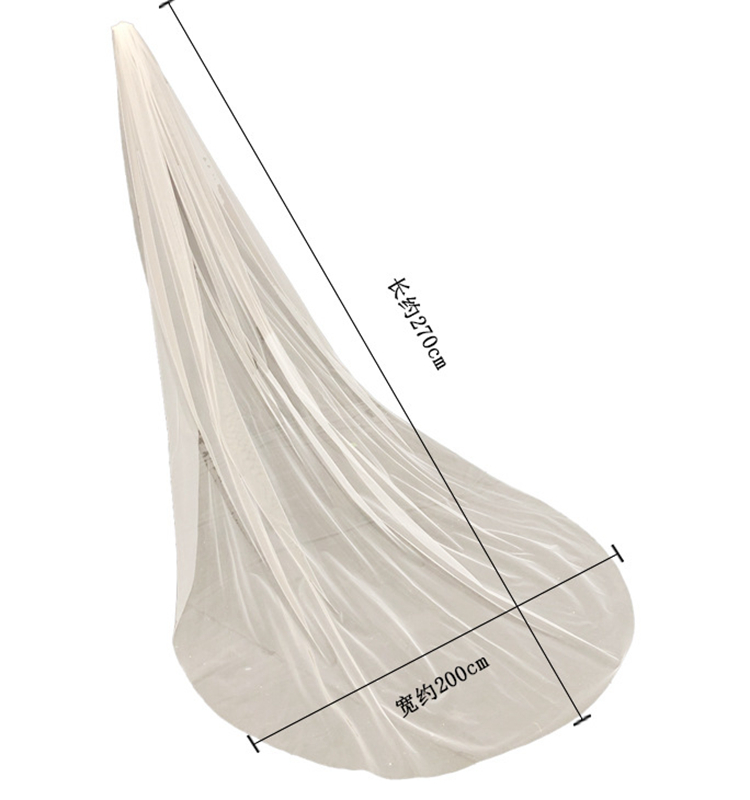 Bridal Veils Real Photos Long Tulle Wedding Veil White Ivory Beige Cathedral 1 Layer 2.7 Meters Bride Accessories for Bride