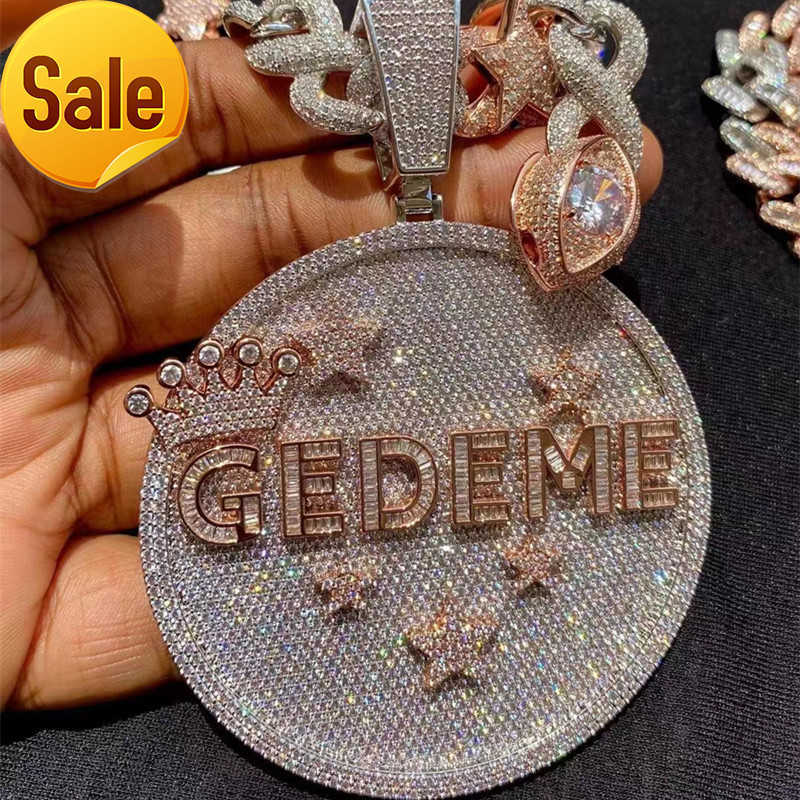New Hot Fashion Bling Iced Out Gold Plated Full CZ Custom Name Letter Pendant Necklace Mens Bling Jewelry Gift
New Hot Fashion Bling Iced Out Gold Plated Full CZ Custom Name Letter Pendant Necklace Mens Bling Jewelry Gift