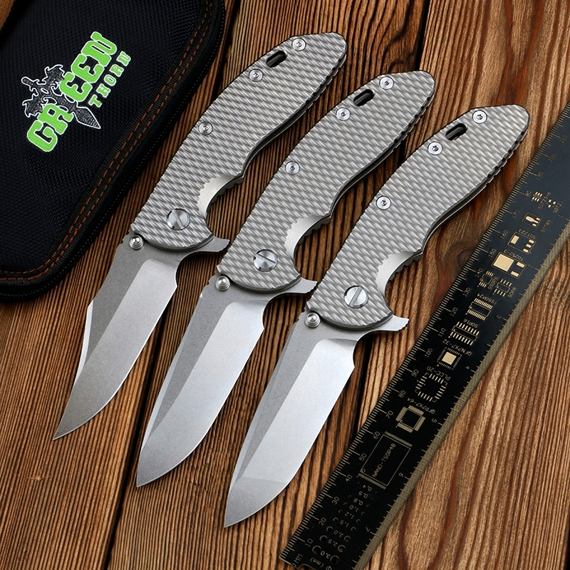 Green thorn XM18 folding knife TC4 titanium handle VG10 blade outdoor camping hunting utility EDC tool
Green thorn XM18 folding knife TC4 titanium handle VG10 blade outdoor camping hunting utility EDC tool