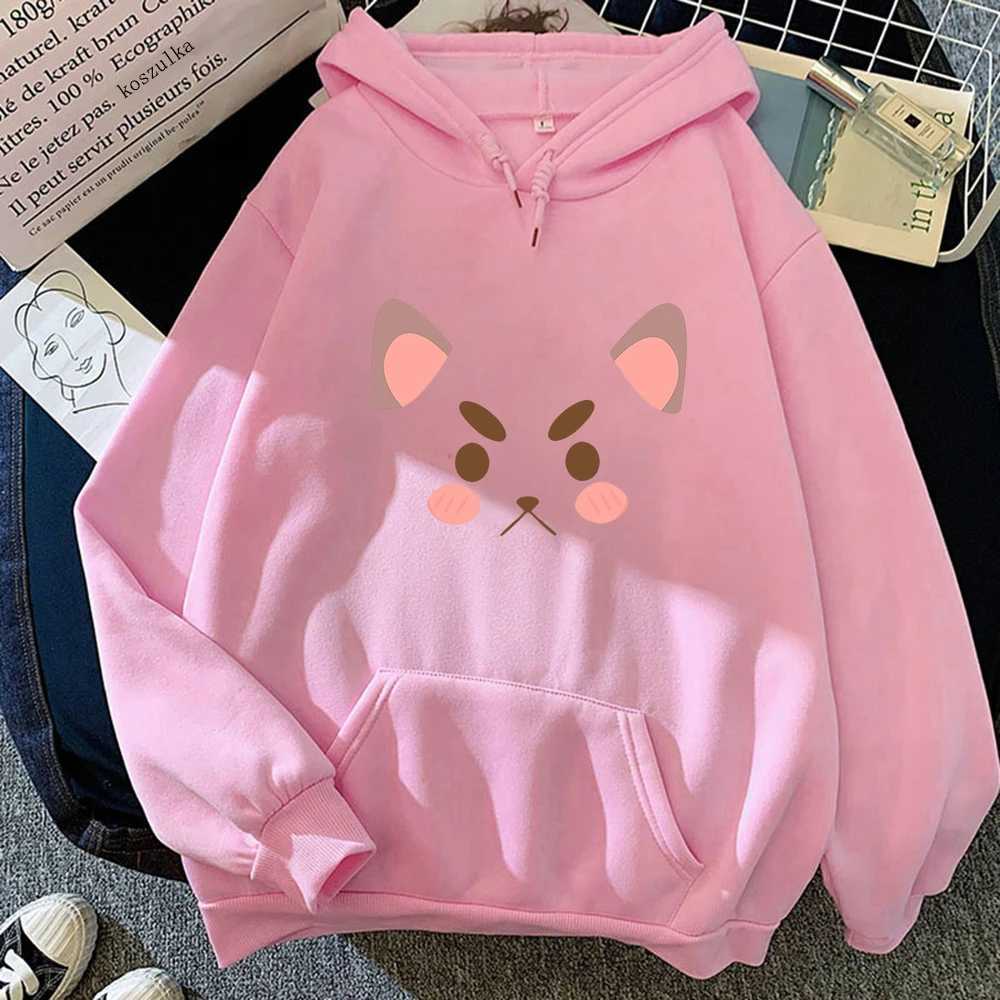 Women's Hoodies Sweatshirts Kawaii Bee and Puppycat Hoodie Women Anime Cartoon Funny Print Sweatshirts Unisex Harajuku Pullovers Korean Plus Size