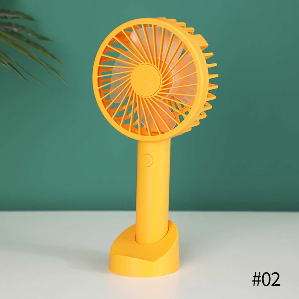 Mini Fan Portable for Fan Handheld USB Rechargeable Fan Appliances Desktop Air Cooler Outdoor Travel Hand Fan Solid Color Fan