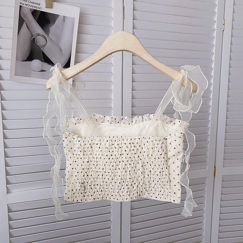 Camisoles Tanks Knitted Camisole Women's Top Fashion Cotton Tank Crop Tops Lingerie Underwear Streetwear Vest Cropped Tee Camisole 230426