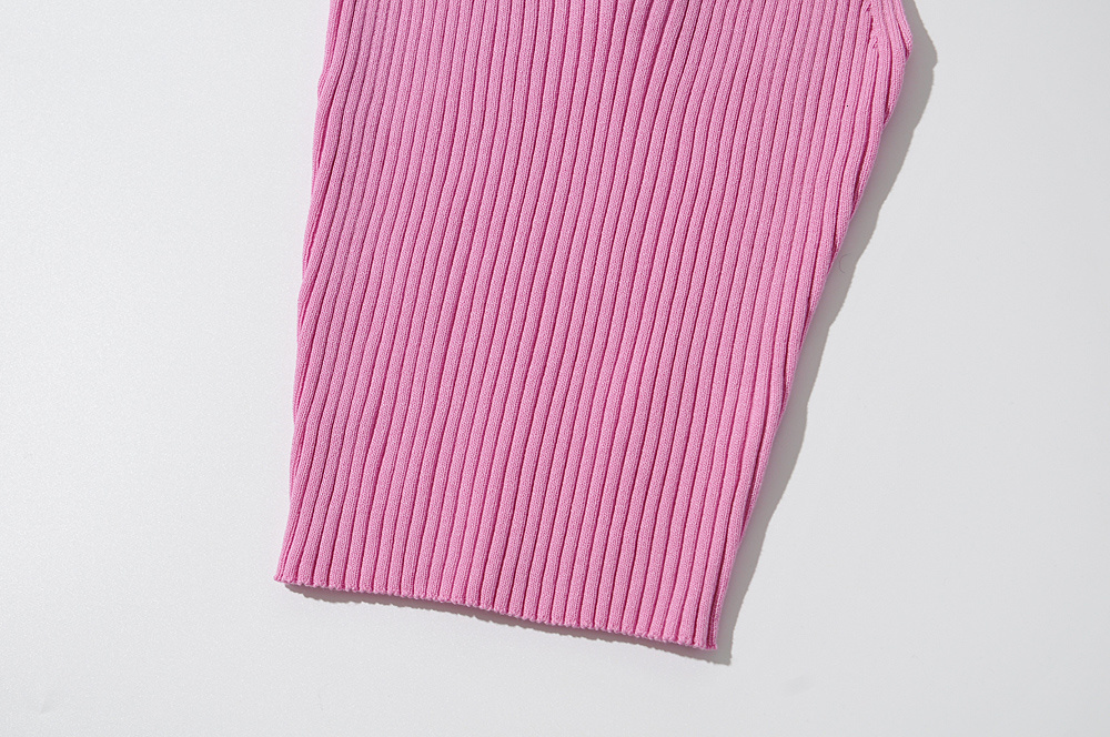 Camisoles Tanks Maxdutti Summer Tshirts Women Ins Fashion Blogger Multicolor V-neck Rib Knitted Camisole Sexy Short Tank Tshirts Tops 230426