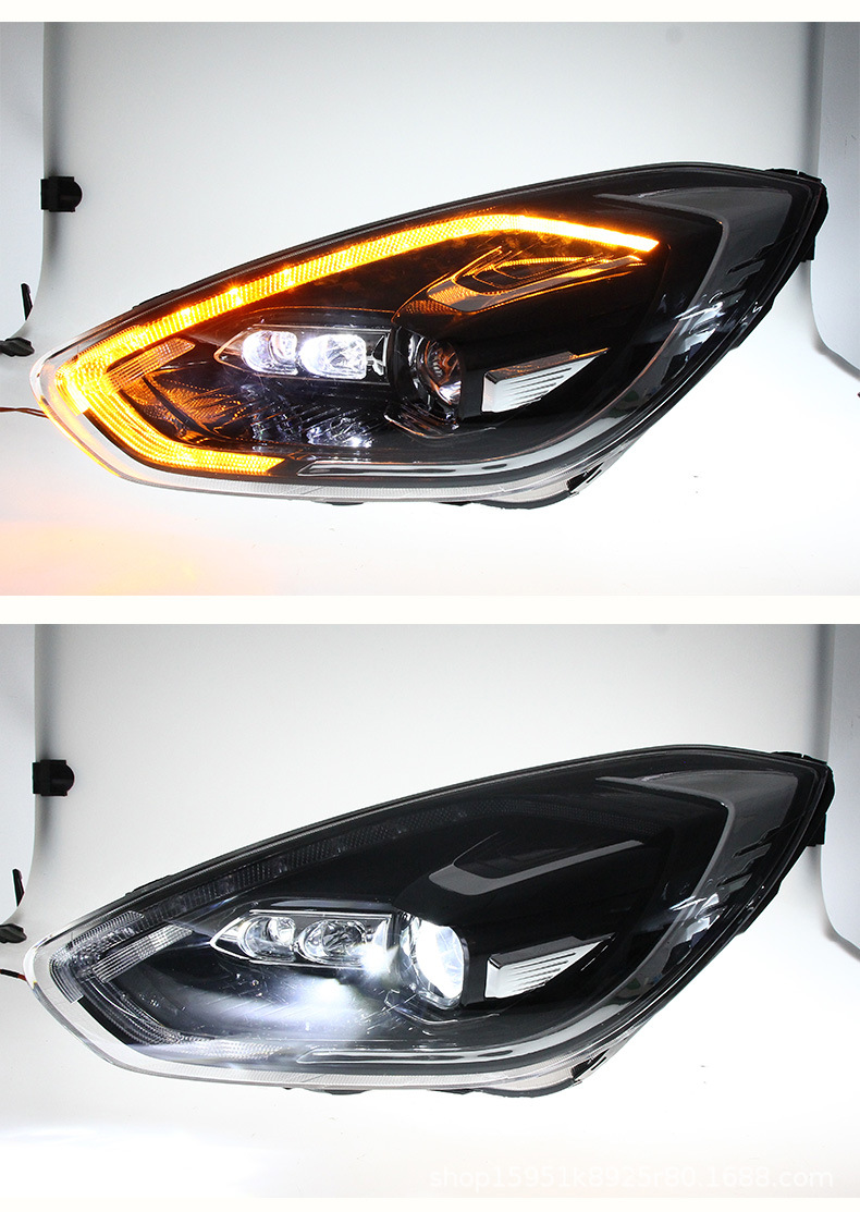 Car Goods Headlights For FORD ESCORT 20 19- Head Lamp Xenon Headlight Signal Running Headlights Replacement