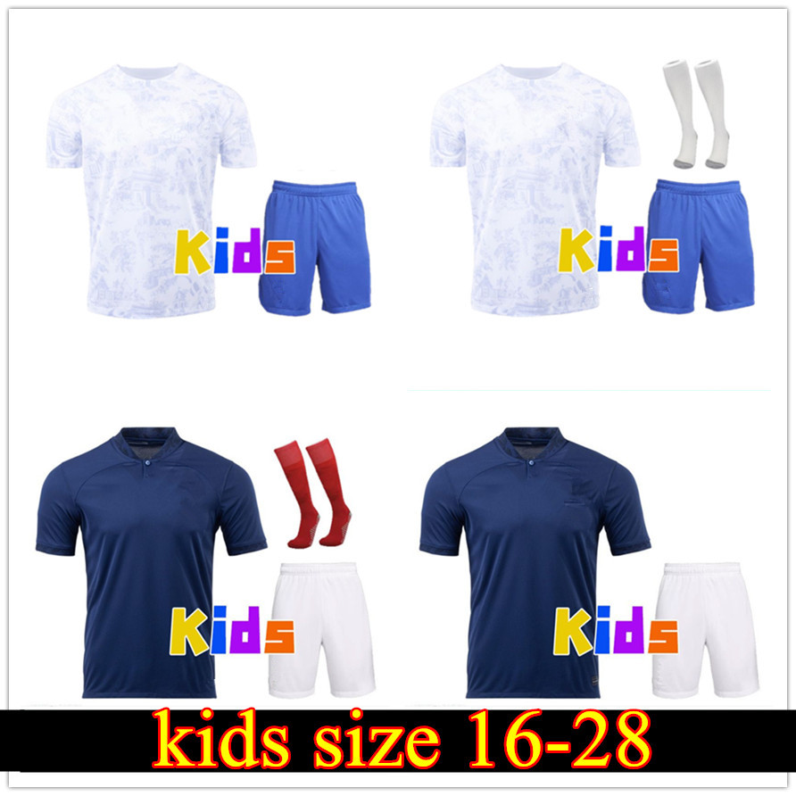 2023 French kids club Full Sets soccer jerseys BENZEMA 22 23 GIROUD MBAPPE GRIEZMANN SALIBA PAVARD KANTE Maillot de foot equipe Maillots kids kit football shirt, 22 23 kids home
2023 French kids club Full Sets soccer jerseys BENZEMA 22 23 GIROUD MBAPPE GRIEZMANN SALIBA PAVARD KANTE Maillot de foot equipe Maillots kids kit football shirt, 22 23 kids home